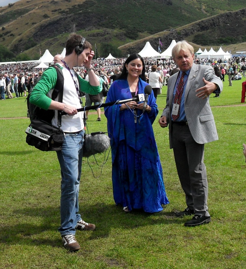 Diana with Frazer Hines